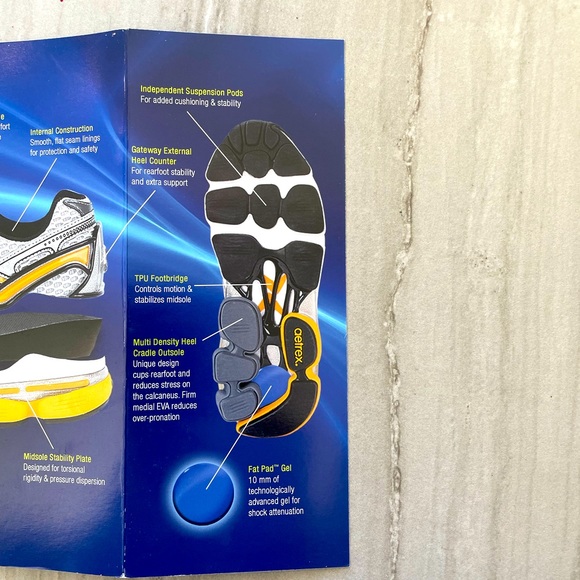 Aetrex Mens RX Runner X-Wide Width Grey/Copper Size 11.5 - Picture 6 of 8